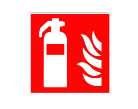 Brandblusser met vlammen pictogram sticker vinyl € 3.33